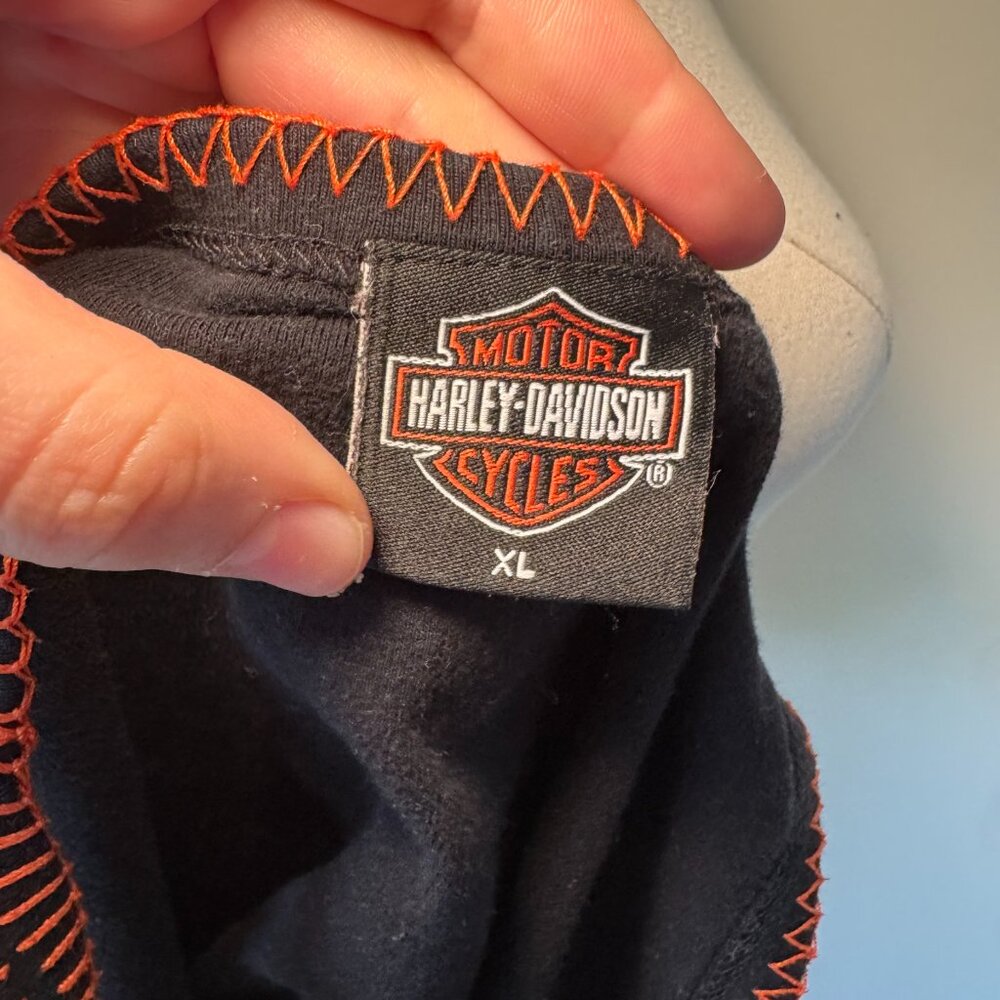 Harley Davidson 2004 Black and Orange Casual Tank Top - Picture 9 of 9